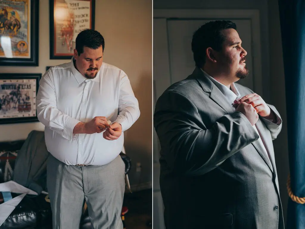 groom getting ready