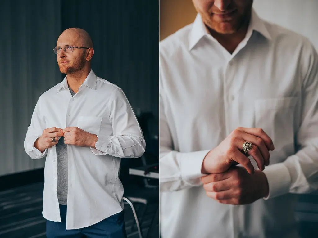 groom getting ready