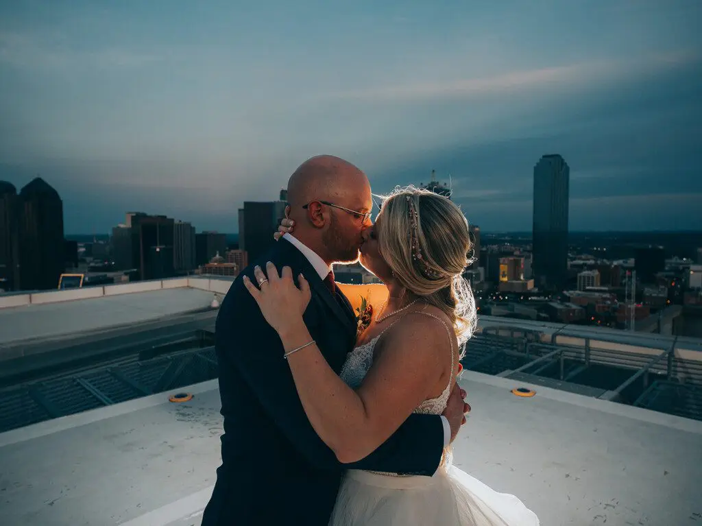 the w victory epic rooftop wedding