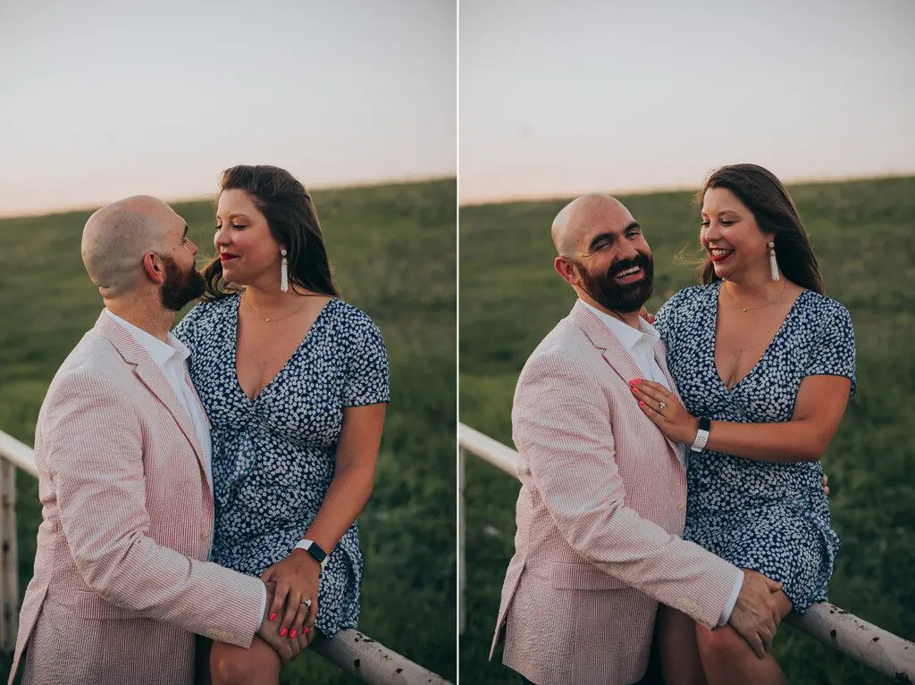 dallas sunset engagement session