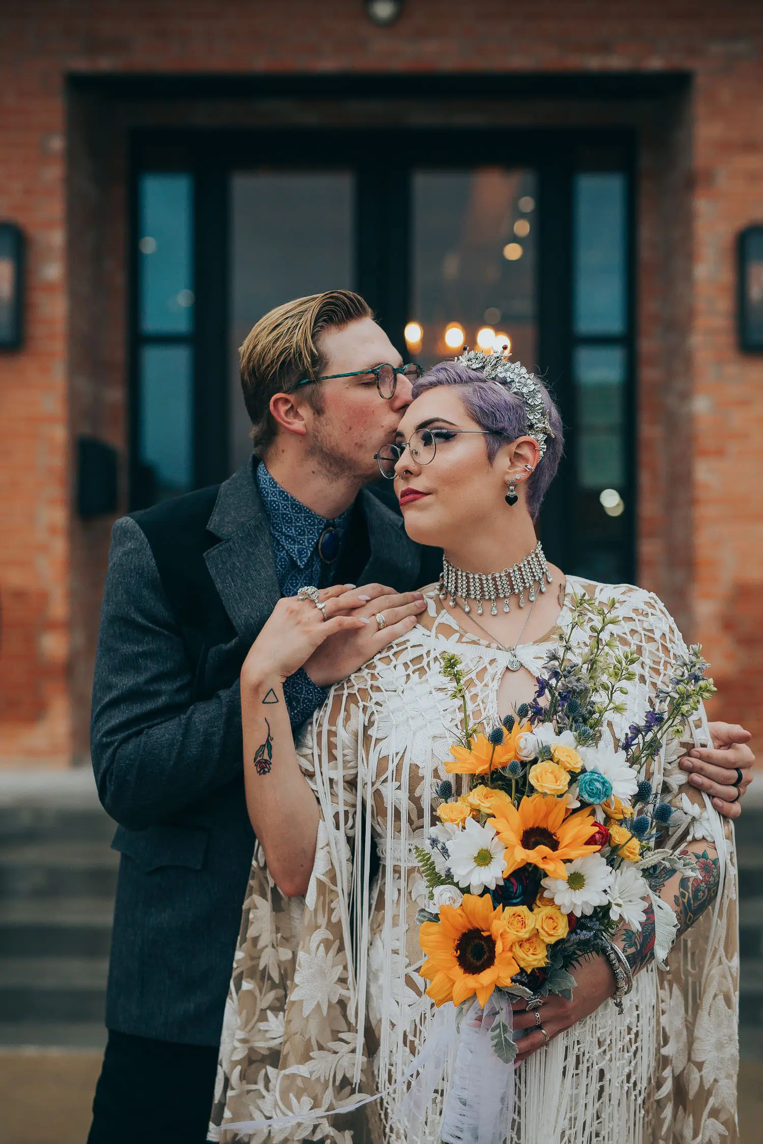 denton wedding couple