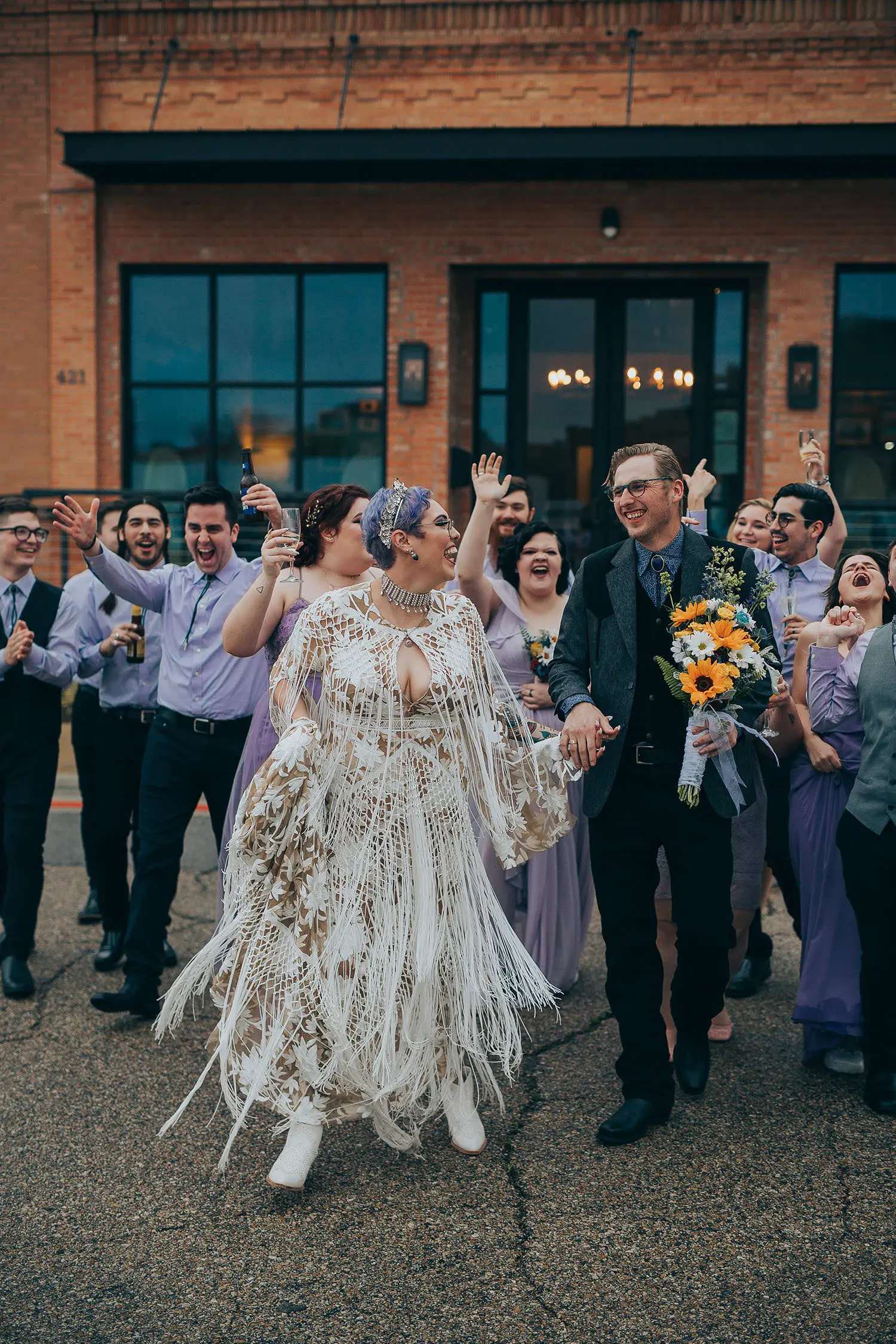 monroe pearson wedding party photos