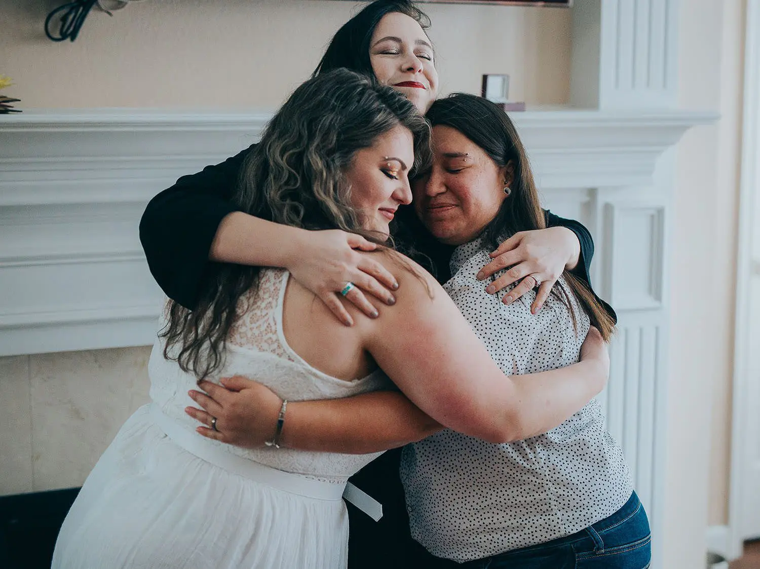 intimate lesbian wedding ceremony