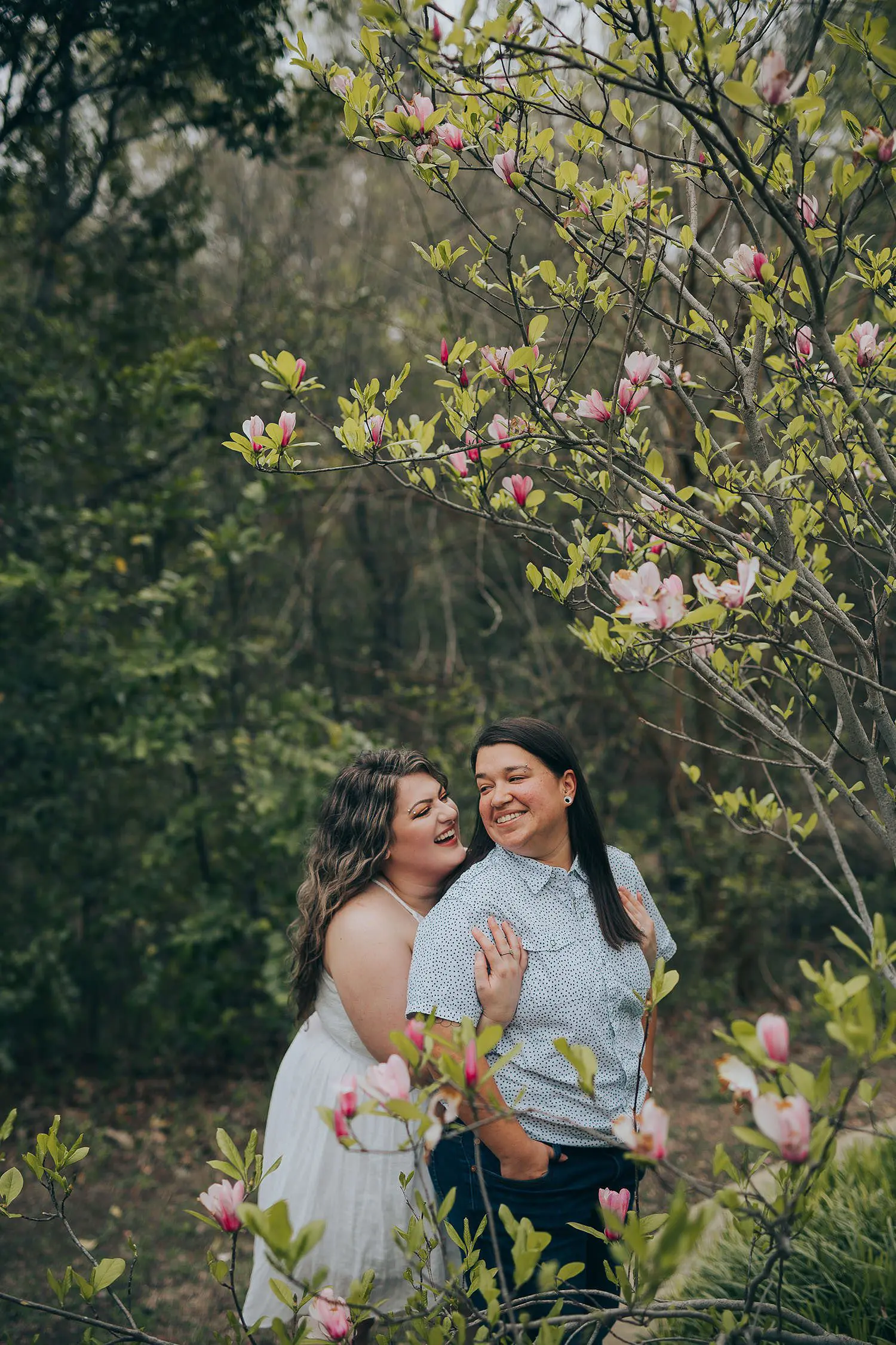 lesbian casual wedding portraits