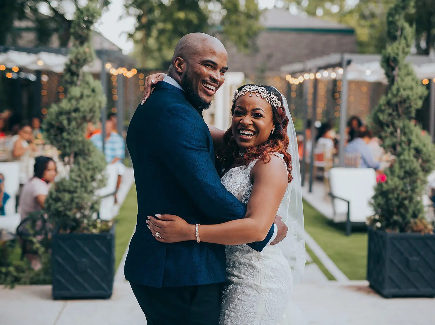 intimate postponed wedding