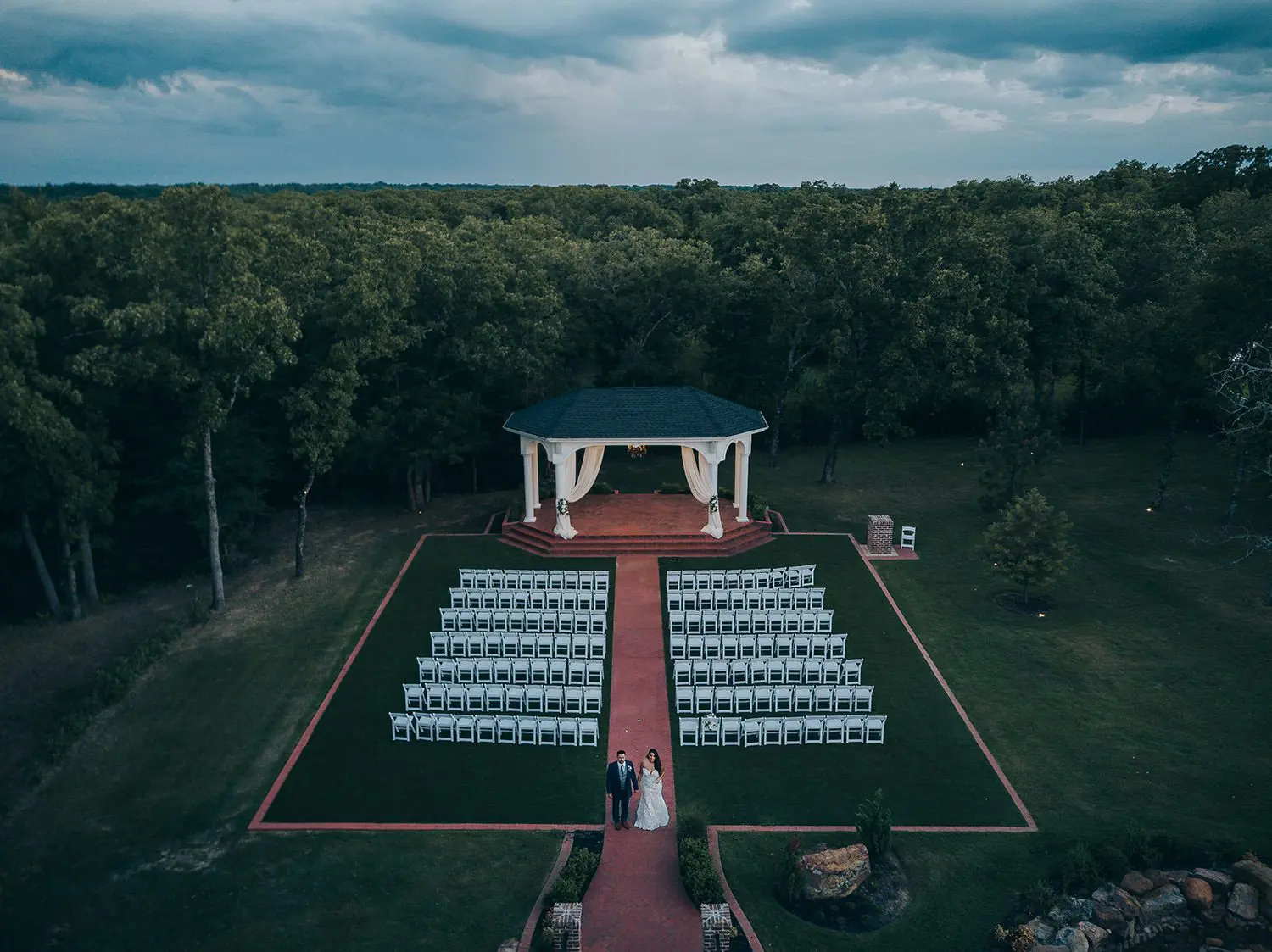 rockwall manor drone photo