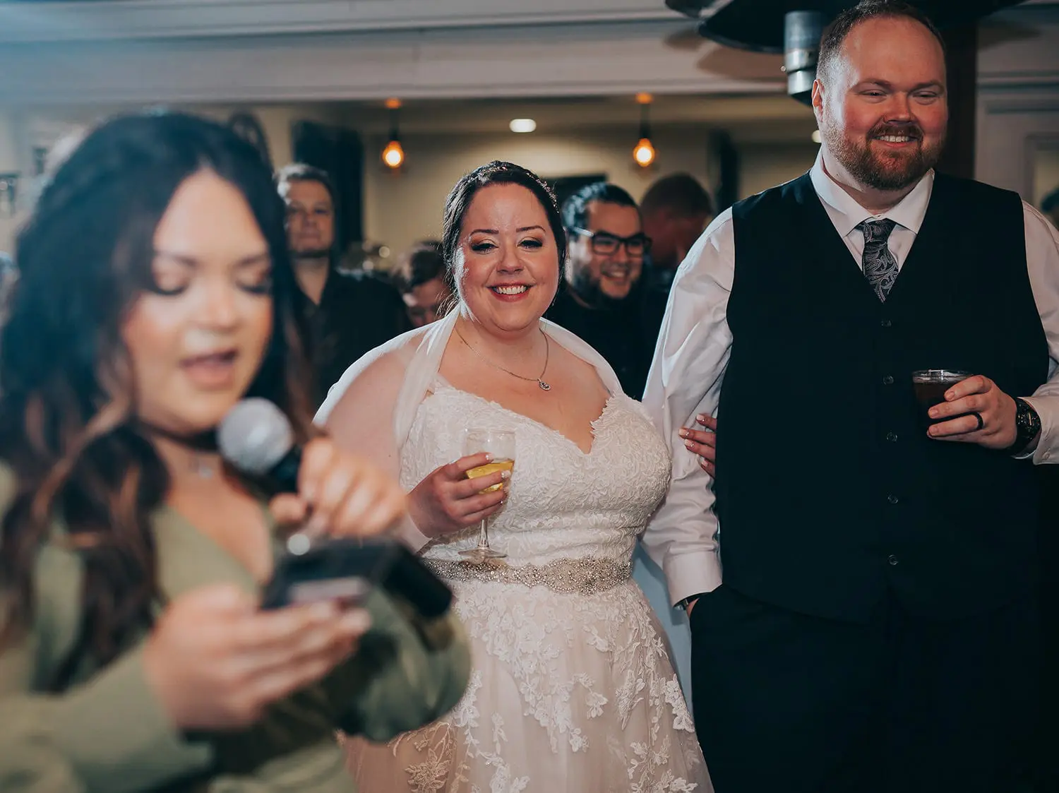 night wedding photography