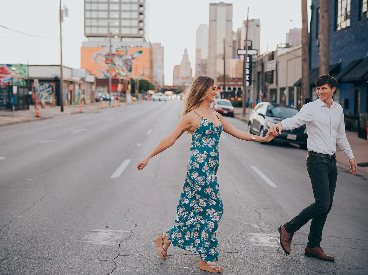 downtown dallas engagement photos 1
