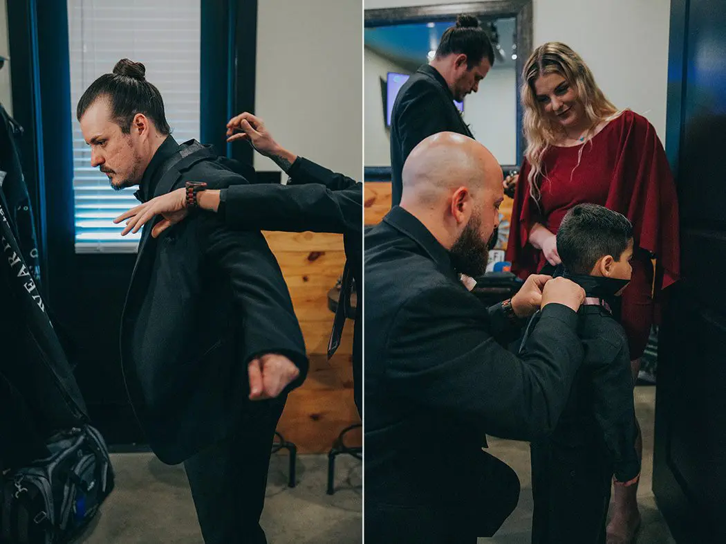 groom getting ready photos