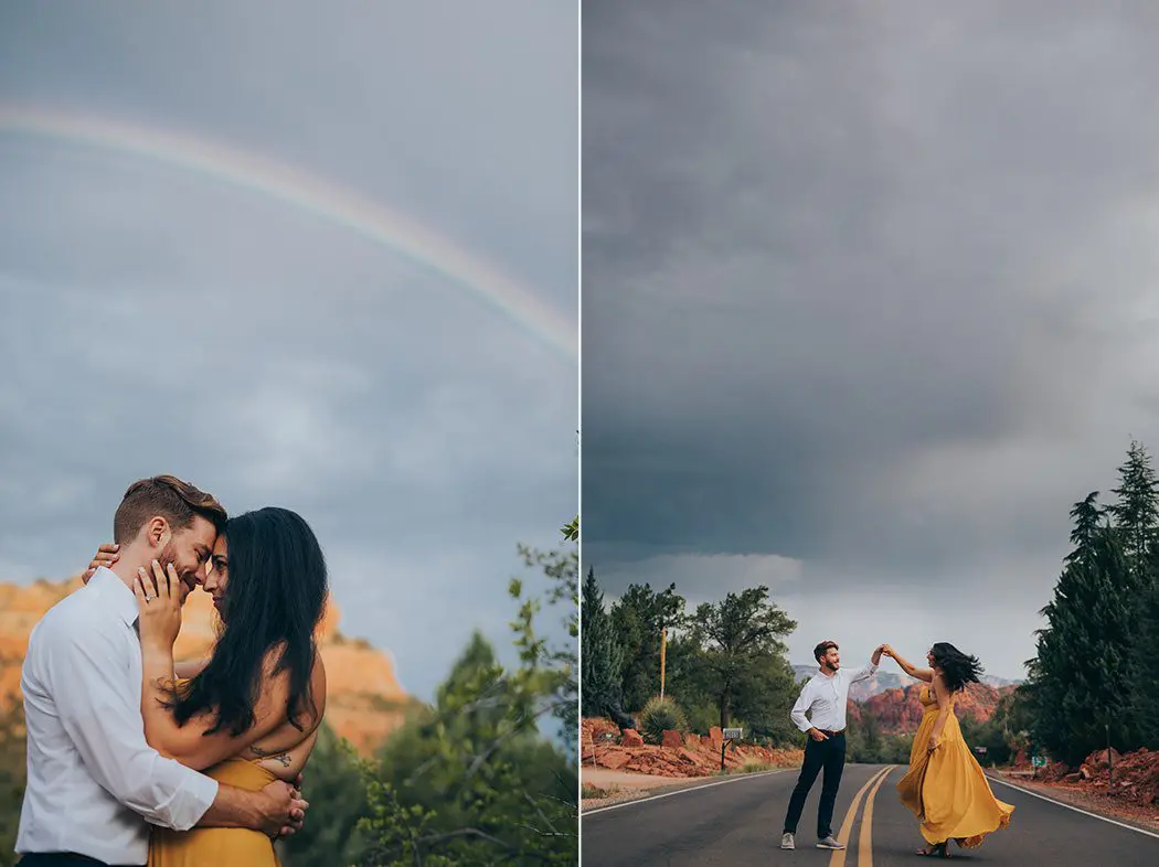 dallas engagement photographer in sedona