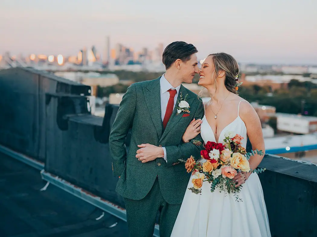 rooftop wedding photos