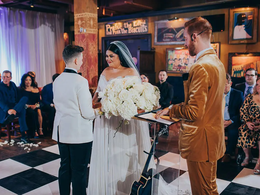 emotional wedding ceremony photos