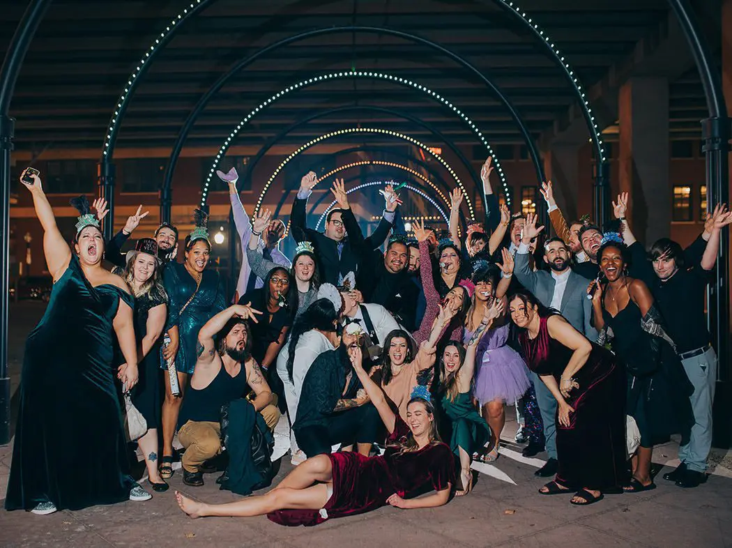 new years wedding celebration