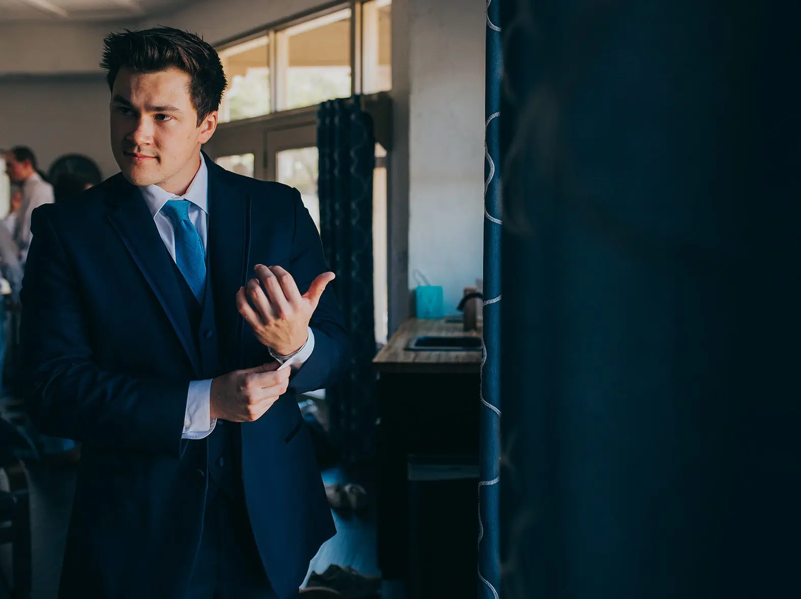 groom getting ready photos