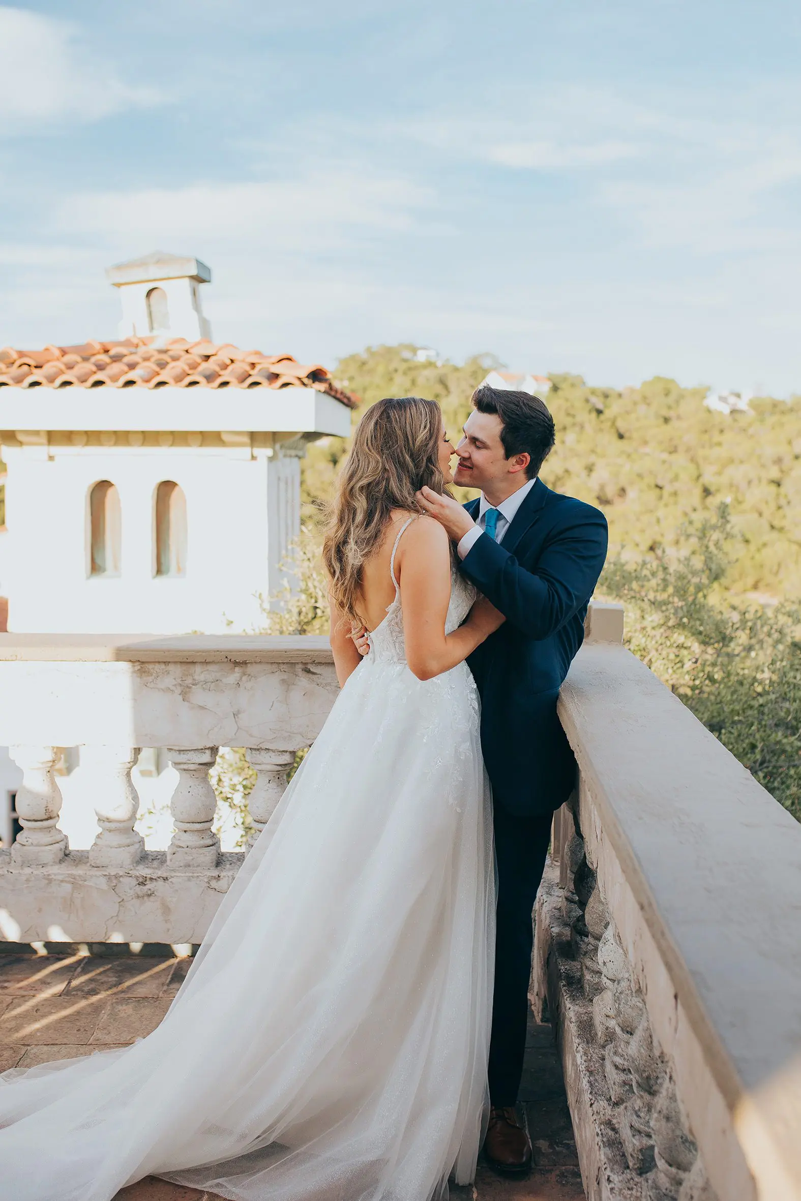 villa antonia wedding portraits