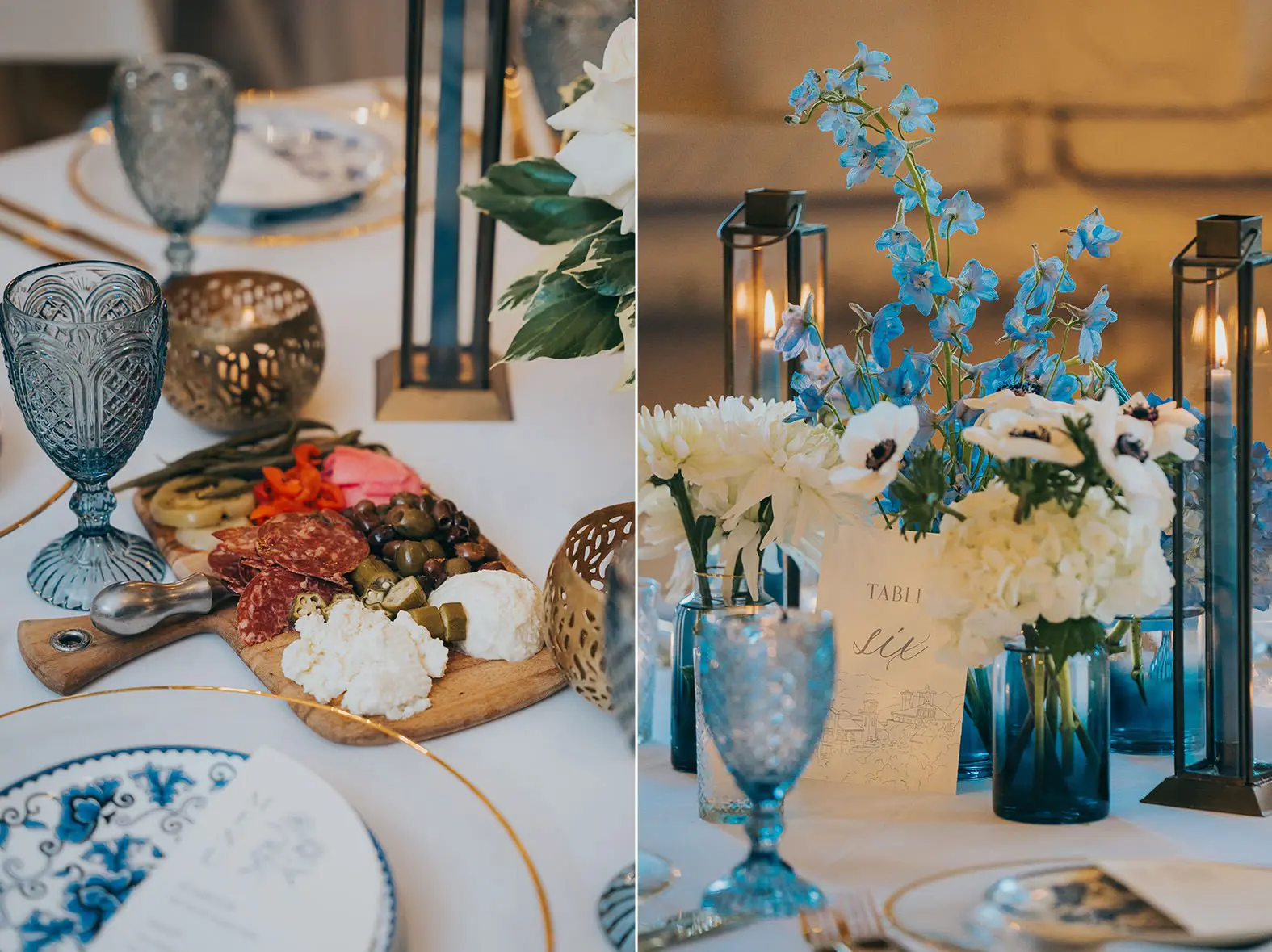 villa antonia wedding reception decor