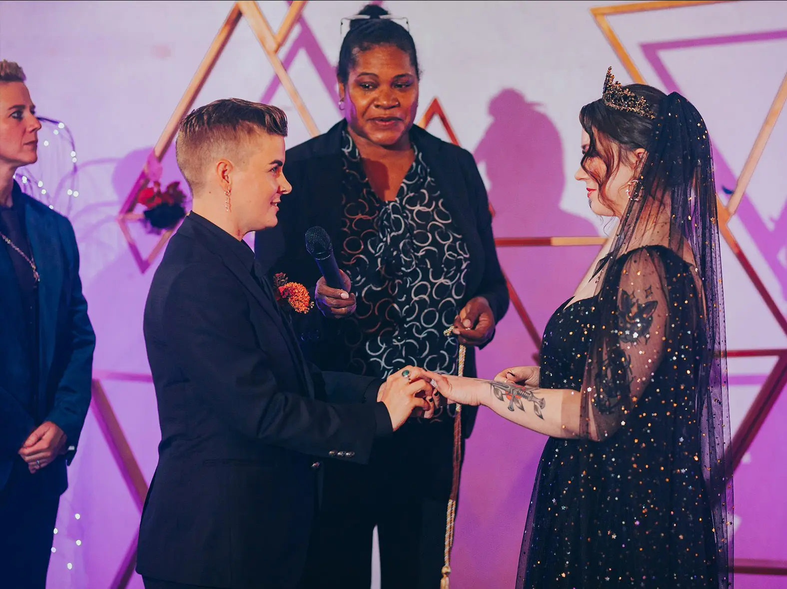 queer witchy wedding photographers dallas