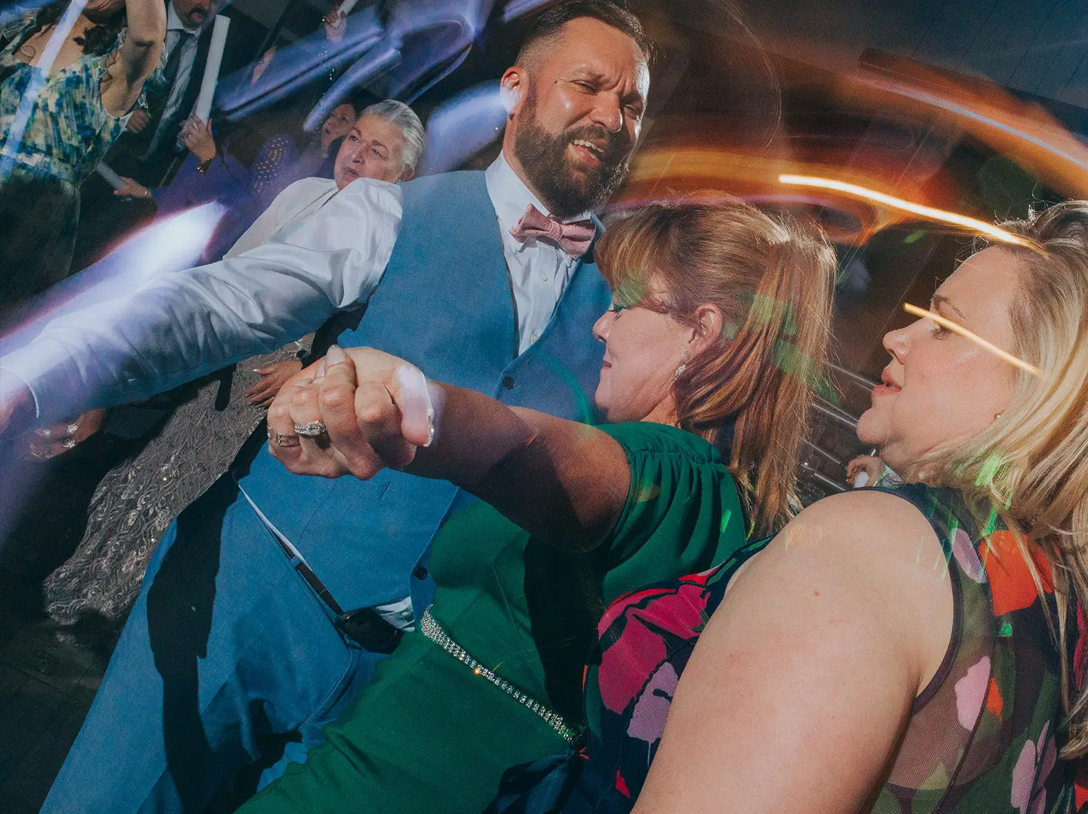 dance floor wedding photography