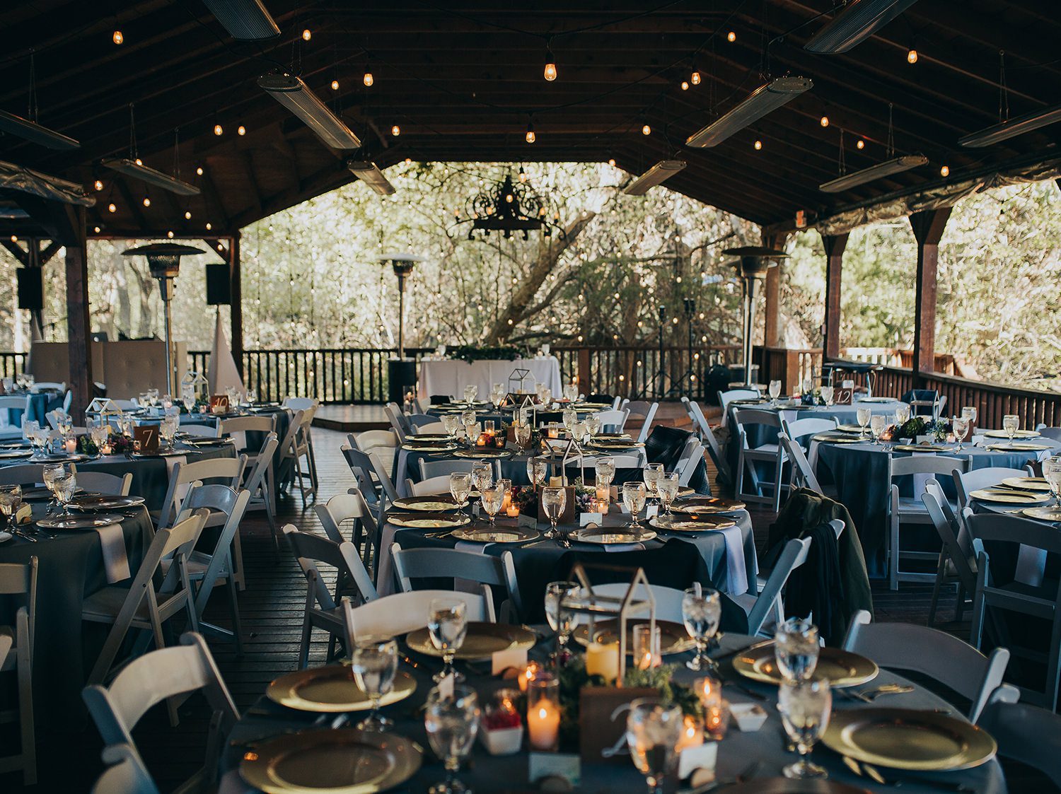 ranch wedding reception setting
