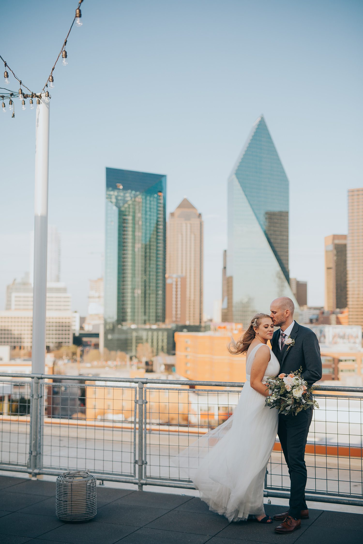 Dallas rooftop wedding