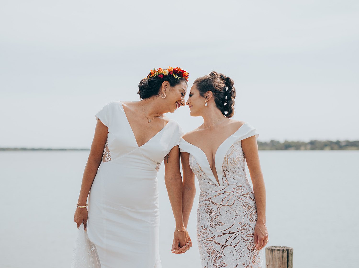 Dallas Arboretum lesbian wedding photographer