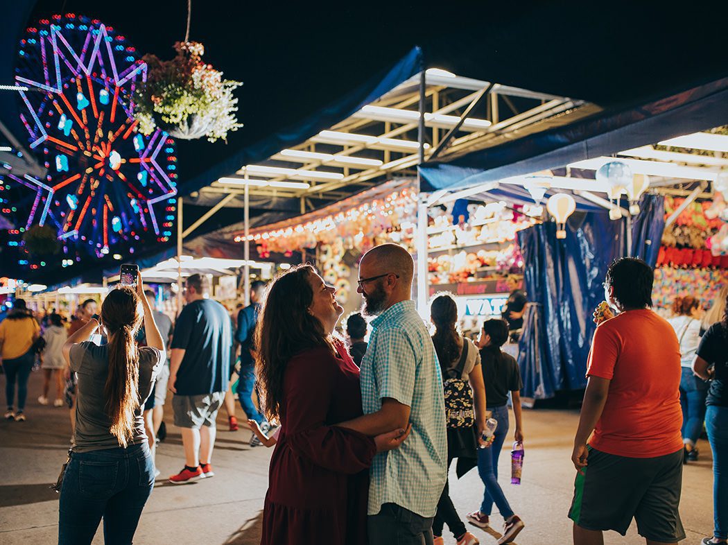 engagement session at the texas fair
