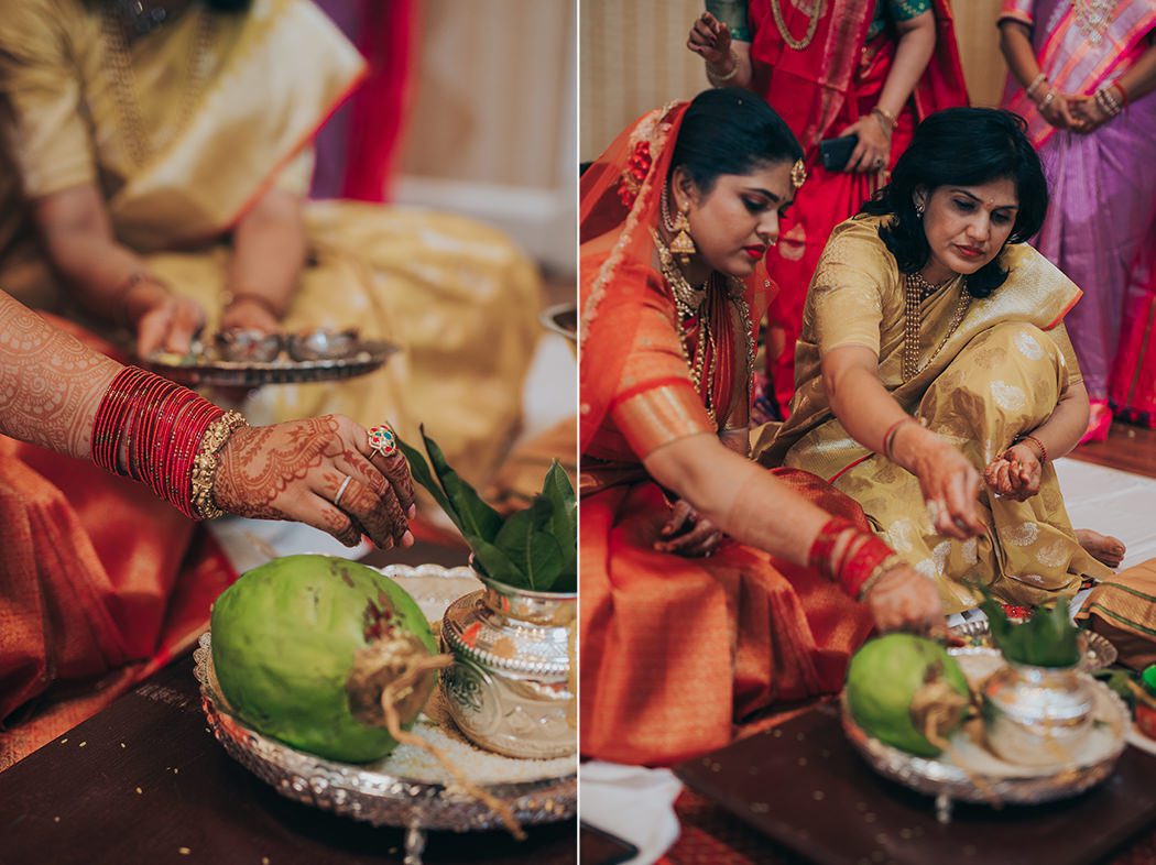 south indian bridal rituals photographers