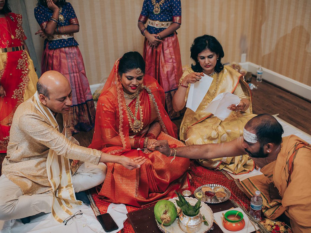 south indian bridal rituals