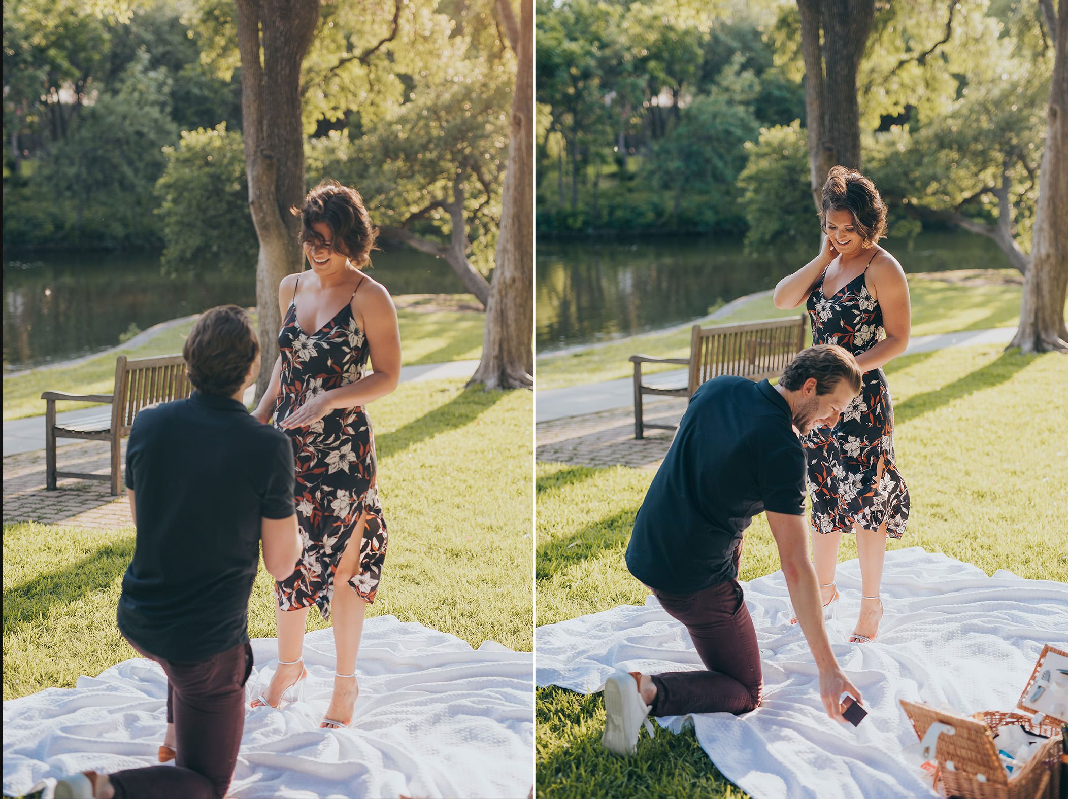 surprise proposal photography in Dallas